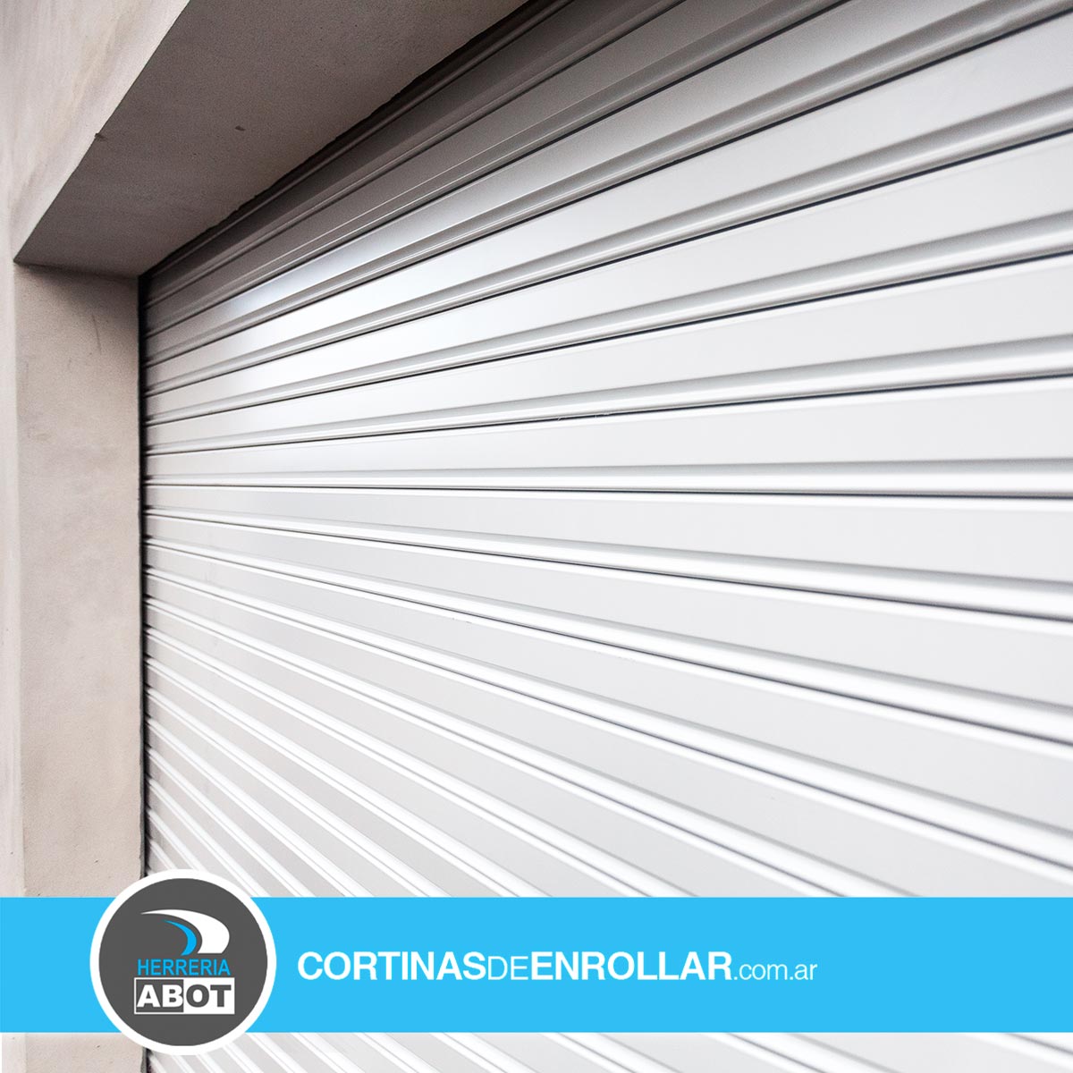 Cortina de Enrollar Blanca Ciega para Garage (Coronel Suárez, Buenos Aires)