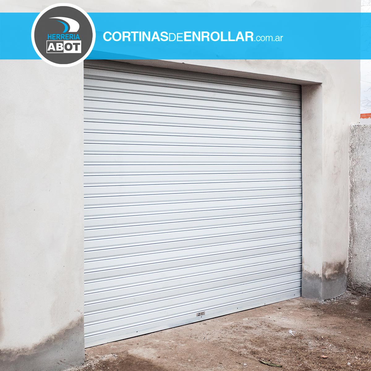 Cortina de Enrollar Blanca Ciega para Garage (Coronel Suárez, Buenos Aires)