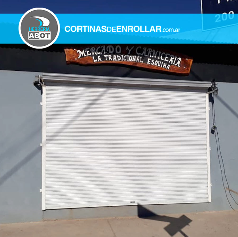 Cortina de Enrollar Blanca Ciega para Comercio (Chimpay, Río Negro)