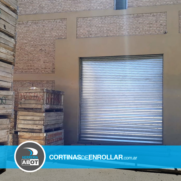 Cortina Galvanizada Ciega para Galpón en Centenario - Neuquén - Cortinas de Enrollar - Herrería Abot Cortina Galvanizada Ciega para Galpón en Centenario - Neuquén - Cortinas de Enrollar - Herrería Abot
