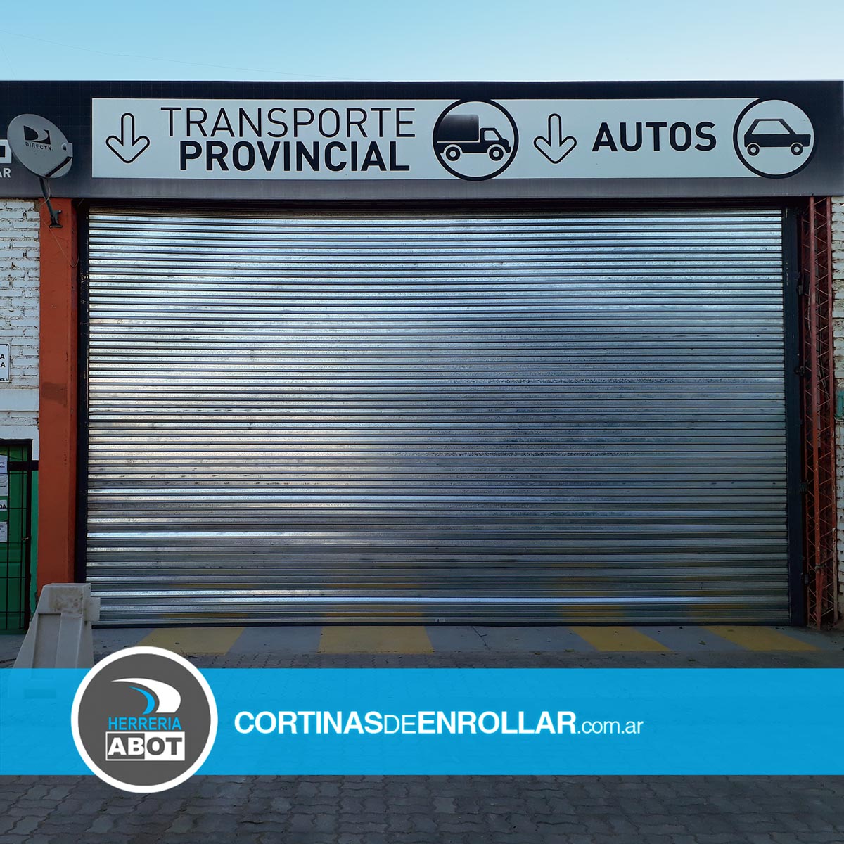 Cortina Galvanizada Ciega para VTV en ciudad de Neuquén - Cortinas de Enrollar - Herrería Abot Cortina Galvanizada Ciega para VTV en ciudad de Neuquén - Cortinas de Enrollar - Herrería Abot
