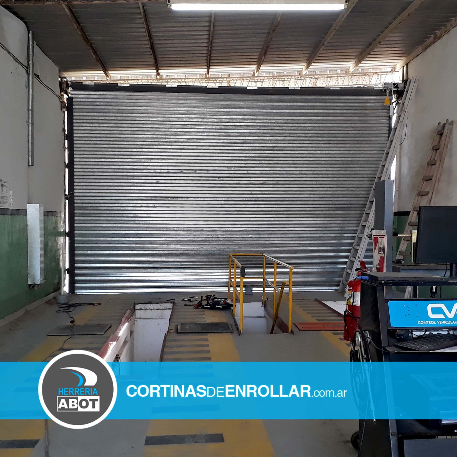 Cortina Galvanizada Ciega para VTV en ciudad de Neuquén - Cortinas de Enrollar - Herrería Abot Cortina Galvanizada Ciega para VTV en ciudad de Neuquén - Cortinas de Enrollar - Herrería Abot