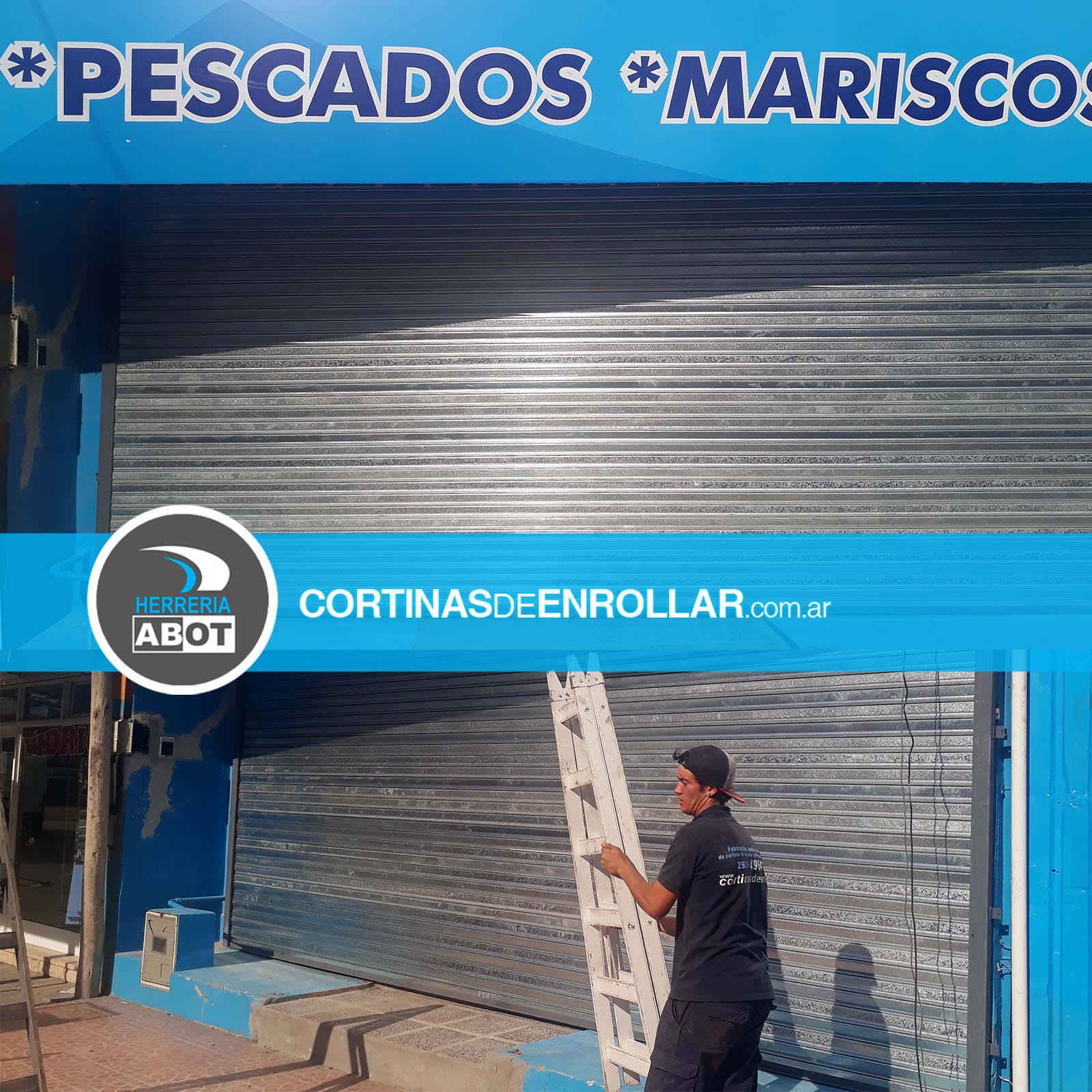 Cortina Galvanizada Ciega para comercio en Cipolletti - Río Negro - Cortinas de Enrollar - Herrería Abot Cortina Galvanizada Ciega para comercio en Cipolletti - Río Negro - Cortinas de Enrollar - Herrería Abot