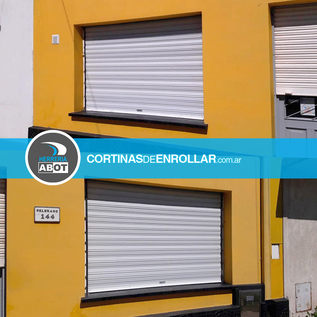 Cortina de Enrollar Ciega Blanca para Comercio (Arauz, La Pampa)