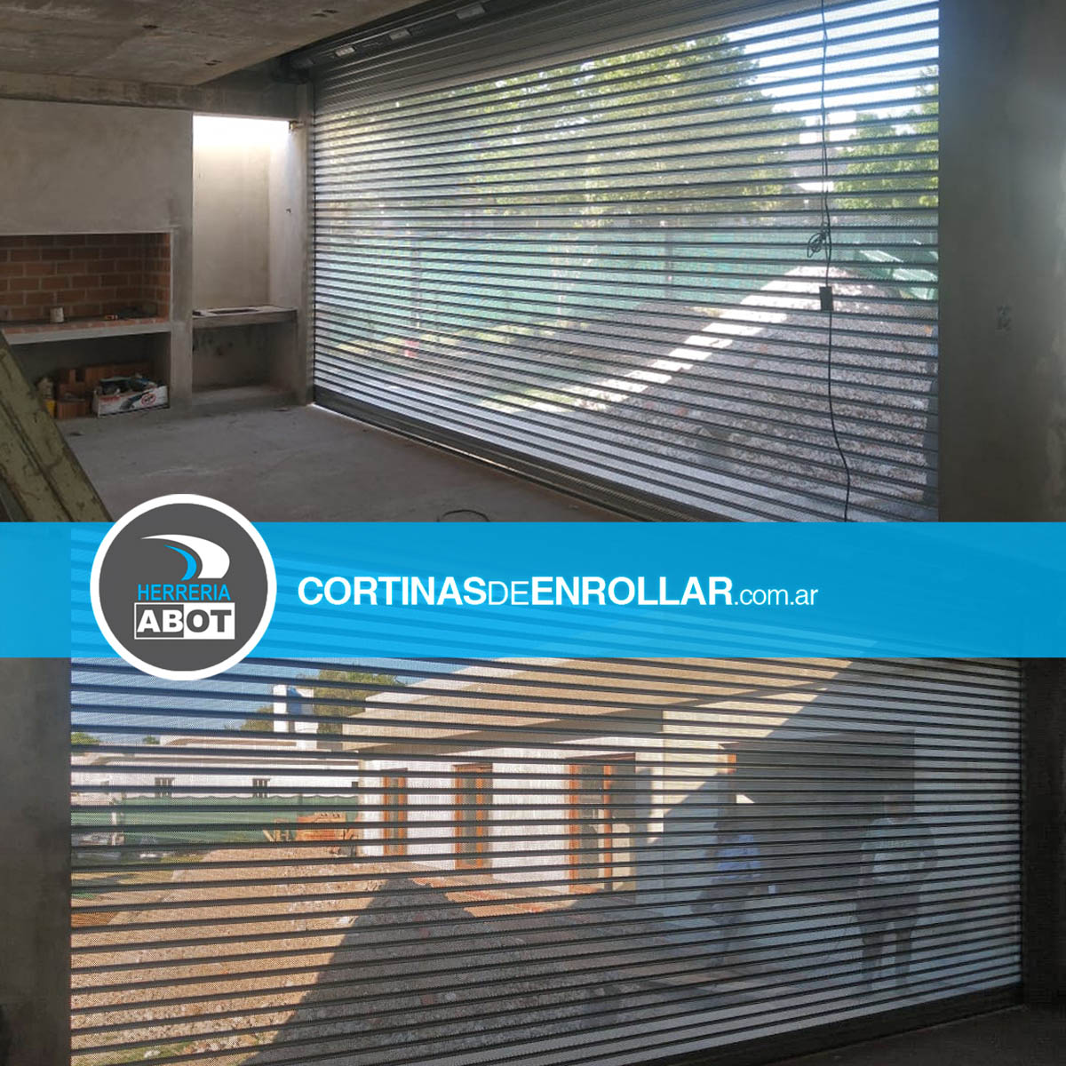 Cortinas de Enrollar Galvanizadas Microperforadas para Quincho (General Pico, La Pampa) Cortinas de Enrollar Galvanizadas Microperforadas para Quincho (General Pico, La Pampa)