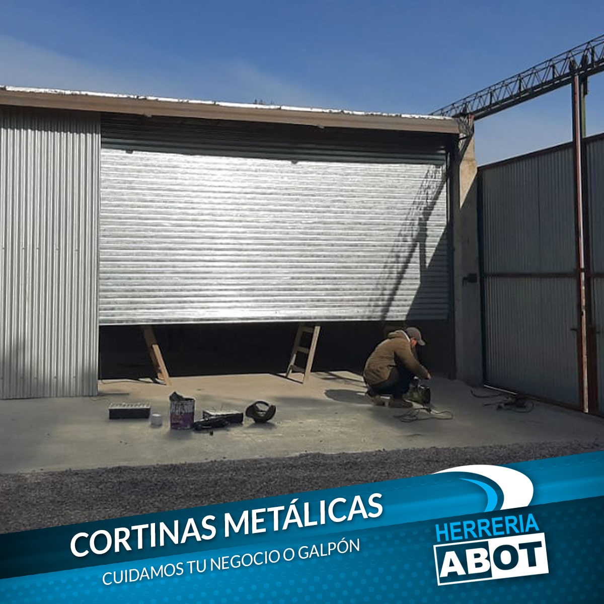 Cortina Metálica Ciega para galpón (Espartillar, Buenos Aires) Cortina Metálica Ciega para galpón (Espartillar, Buenos Aires)